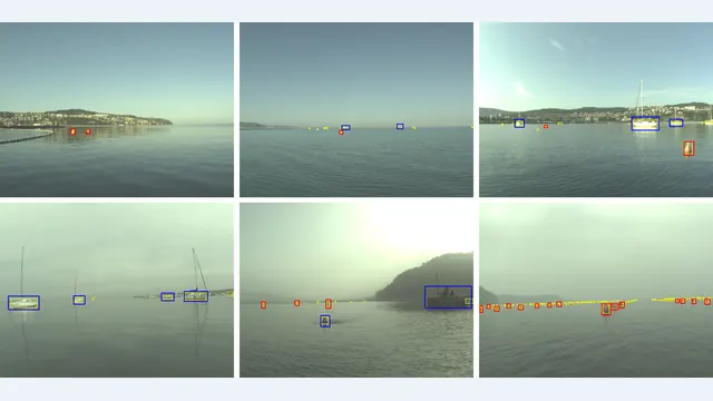 MODS scene with water and obstacle annotations